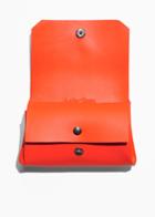 Other Stories Leather Mini Wallet - Orange