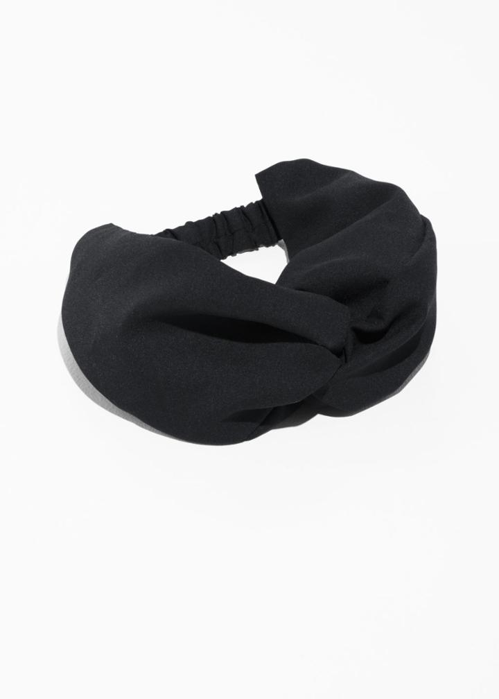 Other Stories Twist Tie Hairband - Black