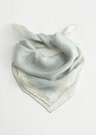 Other Stories Printed Silk Blend Scarf - Green