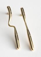 Other Stories Mismatched Sculptural Earrings - Gold