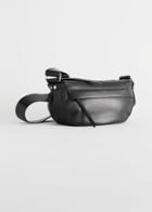 Other Stories Soft Leather Crossbody Bag - Black