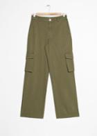 Other Stories High Waisted Cargo Trousers - Green