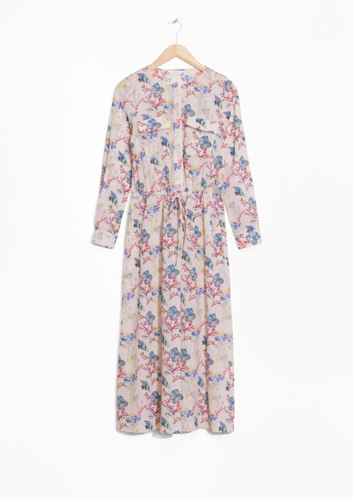 Other Stories Ocean Floor Ankle Dress