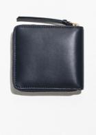 Other Stories Leather Zip Wallet - Blue