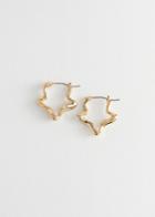 Other Stories Twisted Mini Hoop Earrings - Gold