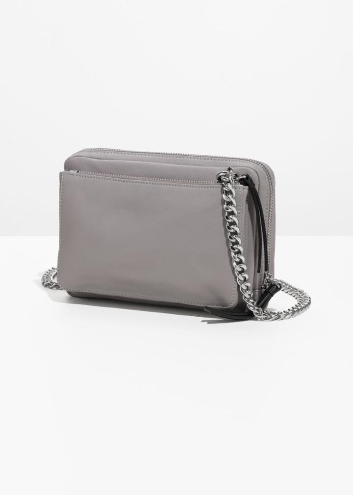 Other Stories Trio Pocket Crossbody - Grey