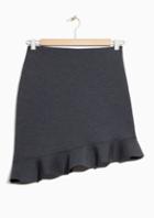 Other Stories Asymmetrical Frills Skirt
