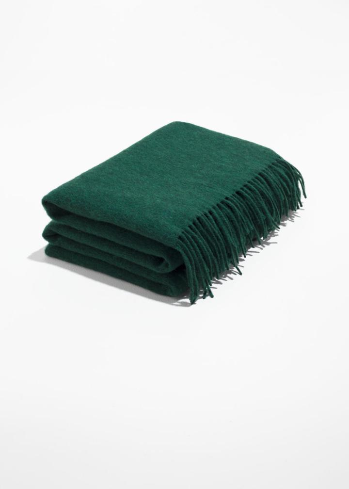 Other Stories Oversized Wool Scarf - Turquoise