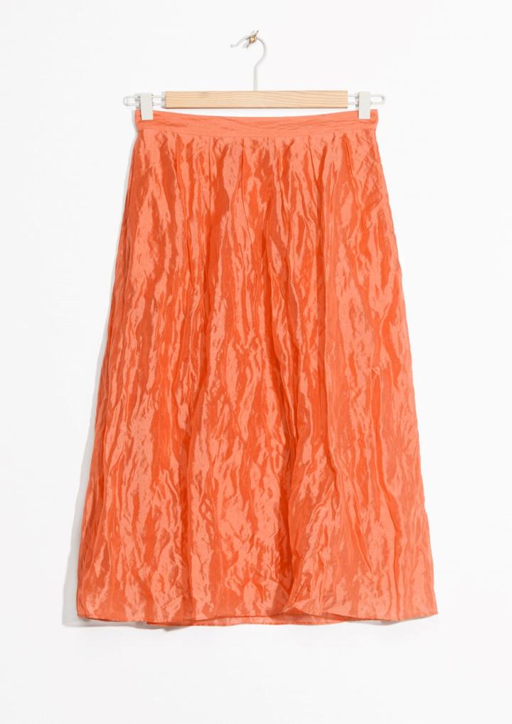 Other Stories Silk Blend Skirt