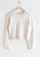 Other Stories Boxy Knit Sweater - White