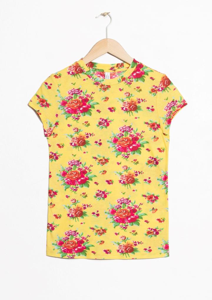 Other Stories Floral Print T-shirt