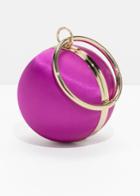Other Stories Ball Leather Clutch - Pink