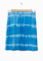 Other Stories Tie-dye Suede Skirt