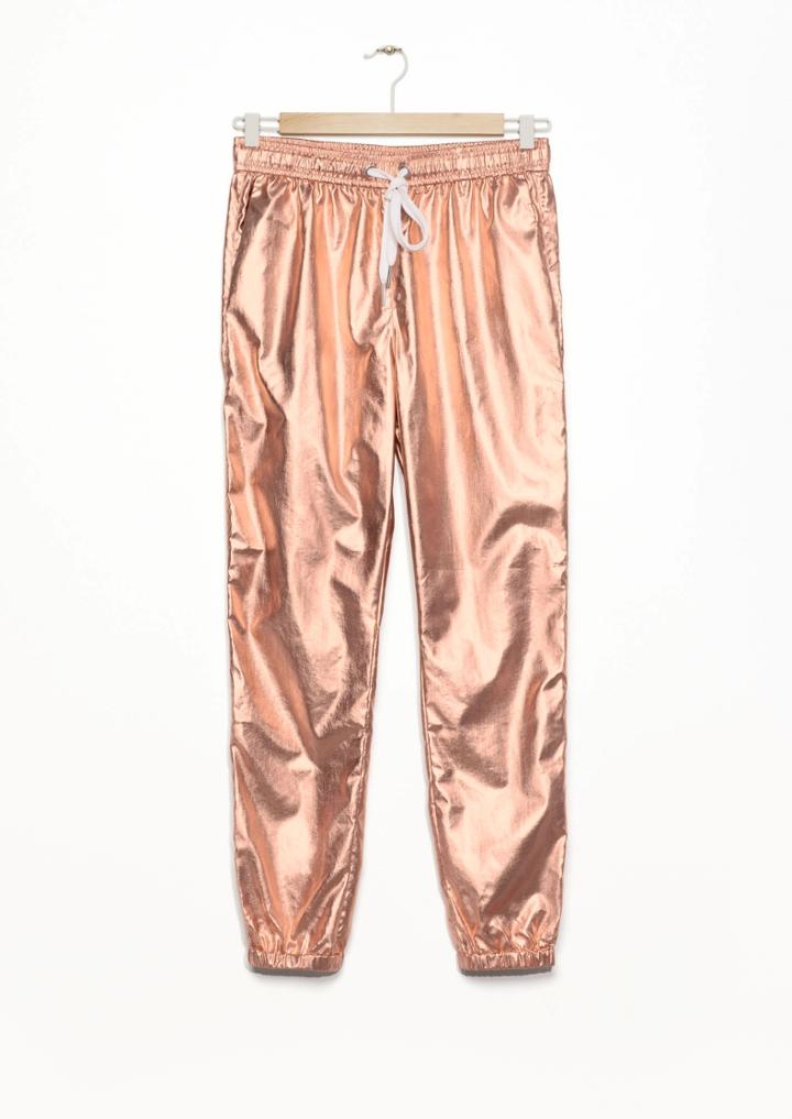 Other Stories Metallic Joggers