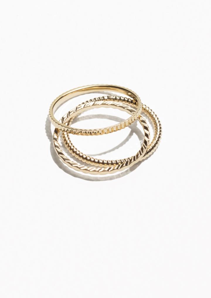 Other Stories Stack & Layer Ring Set