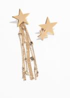 Other Stories Shooting Star Zodiac Earrings - Gold