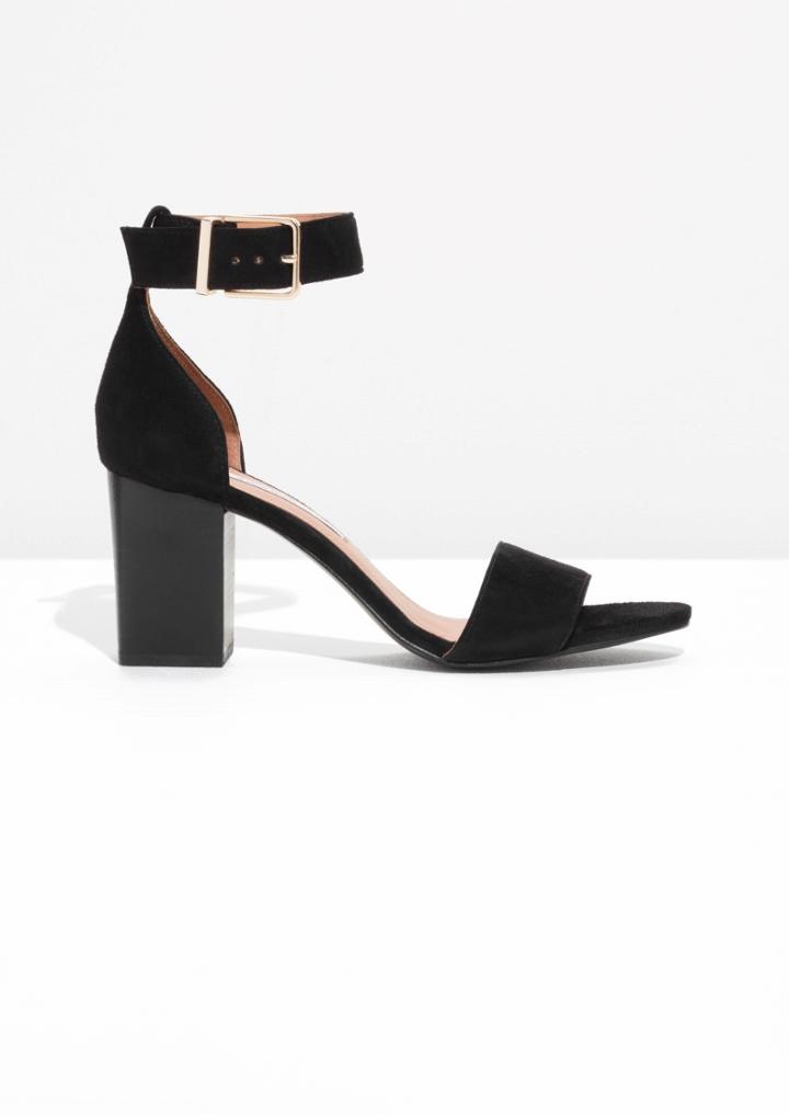 Other Stories Almond Toe Suede Sandals