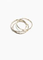 Other Stories Thin Ring Set - Gold