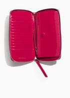 Other Stories Large Leather Zip Wallet - Pink