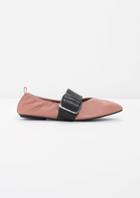 Other Stories Buckled Leather Ballet Flat