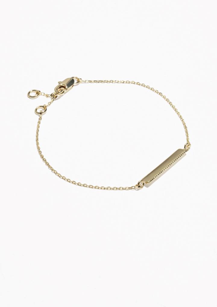 Other Stories Jagged Bar Bracelet