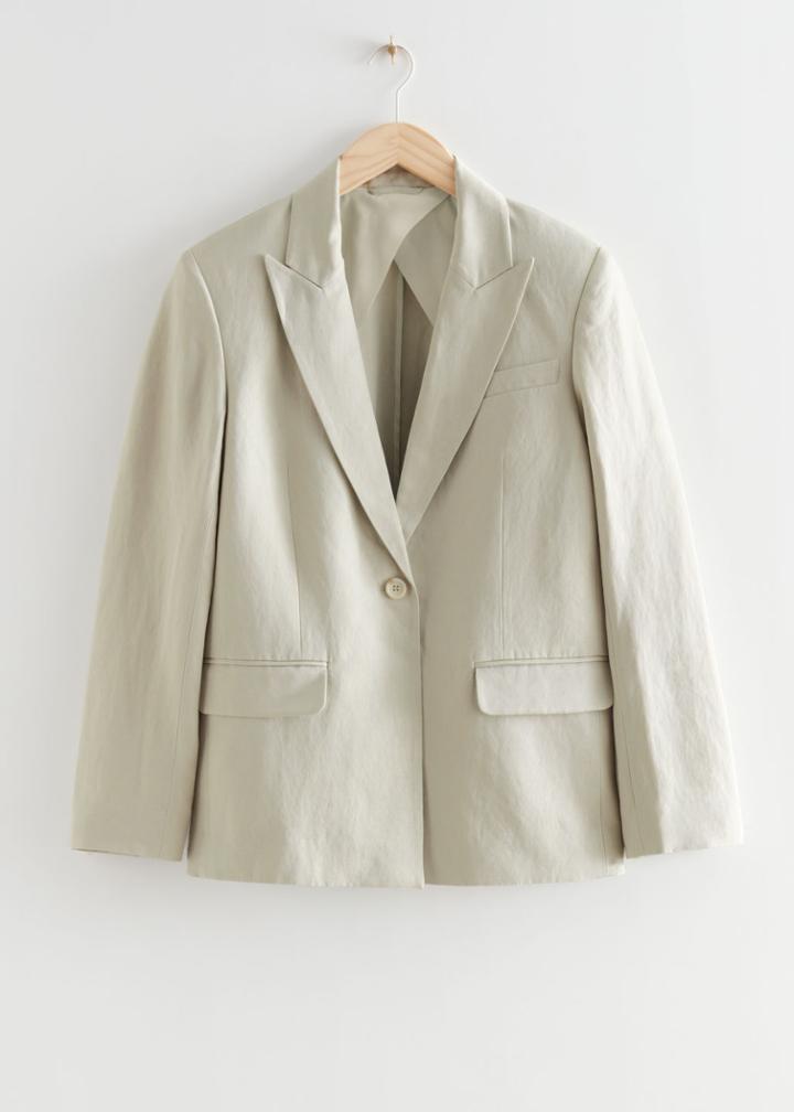 Other Stories Oversized Blazer - Green