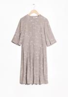 Other Stories New Moon Print Pleated Dress