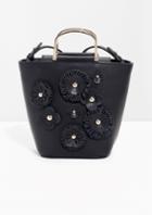 Other Stories Flower Leather Bucket Bag