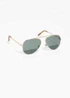 Other Stories Tinted Aviator Sunglasses - Gold