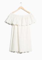 Other Stories Embroidery Frill Dress