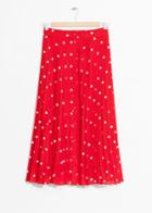 Other Stories Pleated Skirt - Red
