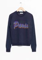 Other Stories Glitter Paris Sweater