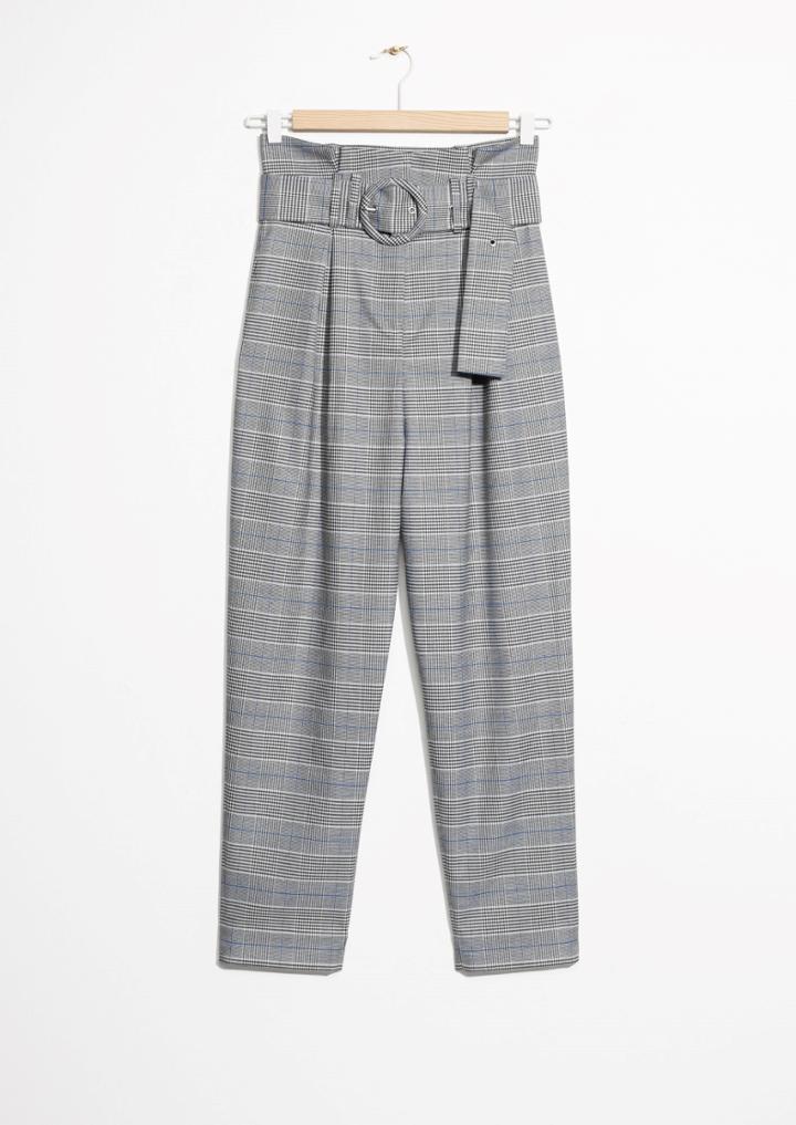 Other Stories High Waisted Belted Trousers