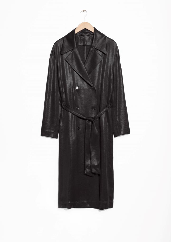 Other Stories Shiny Trenchcoat
