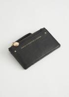 Other Stories Leather Card Wallet - Black