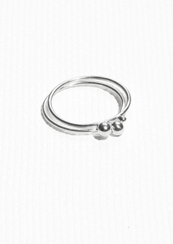 Other Stories Sterling Silver Ring Set