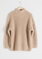 Other Stories Oversized Alpaca Blend Sweater - Beige