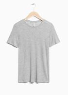 Other Stories Rib Tencel T-shirt - Grey