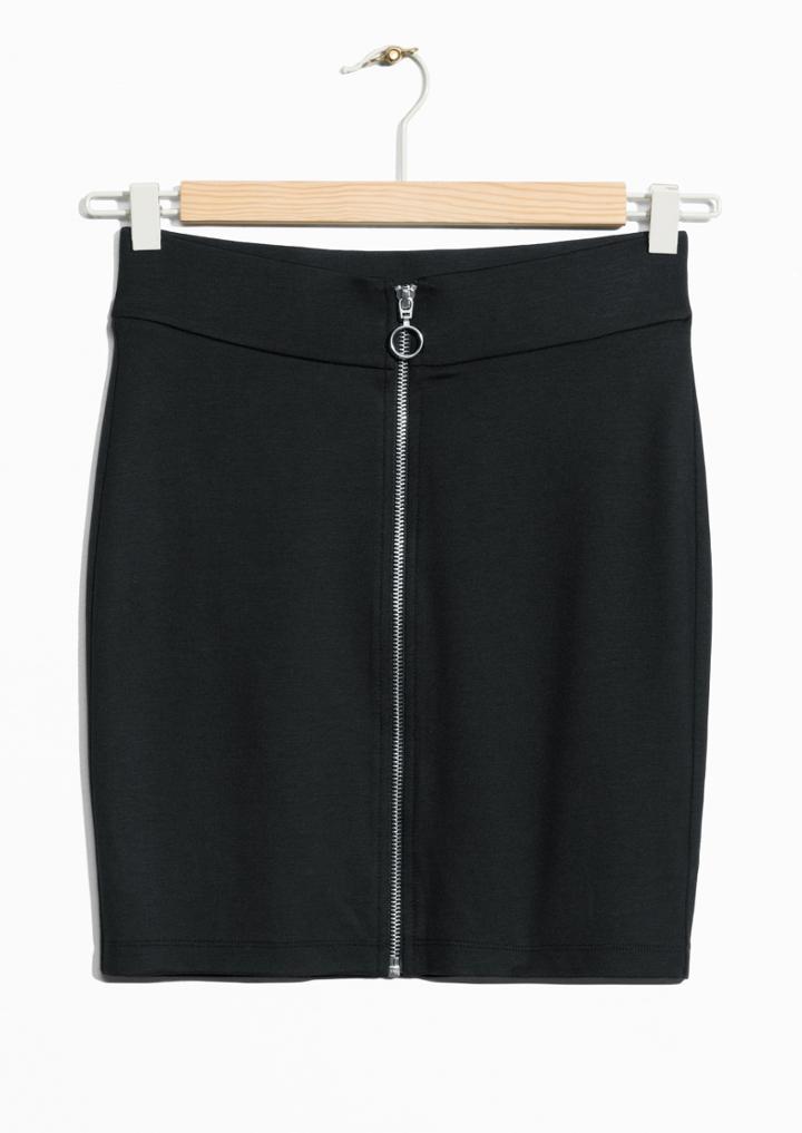Other Stories Zip Miniskirt