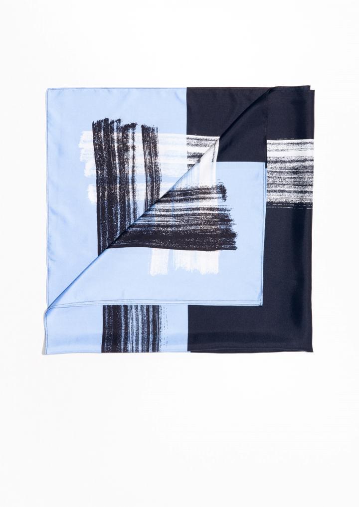 Other Stories Paint Print Silk Scarf
