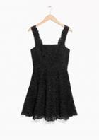 Other Stories Scallop Edge Lace Dress