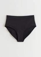 Other Stories Printed Bikini Bottoms - Black