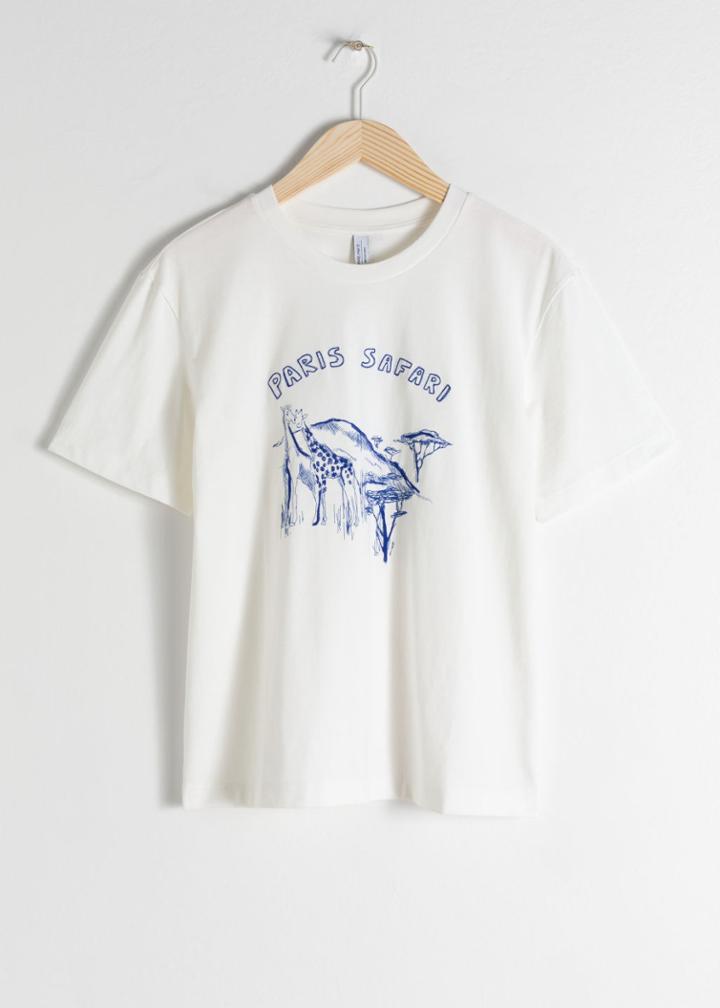 Other Stories Paris Safari Tee - White