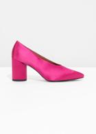 Other Stories Satin Pumps - Pink
