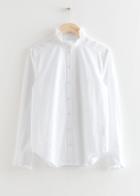 Other Stories Wide Frill Shirt - White