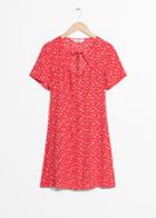 Other Stories Mini Floral Print Dress - Red