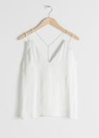 Other Stories Duo Spaghetti Strap Tank Top - White