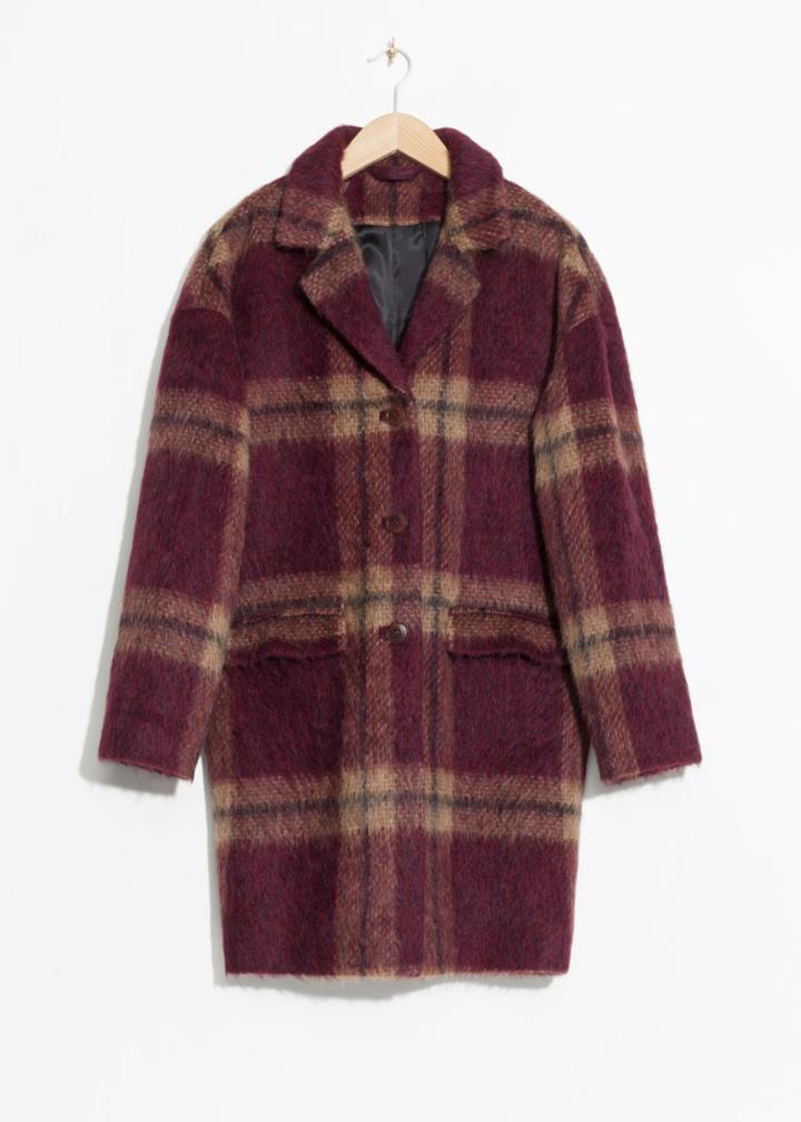 Other Stories Alpaca Coat - Red