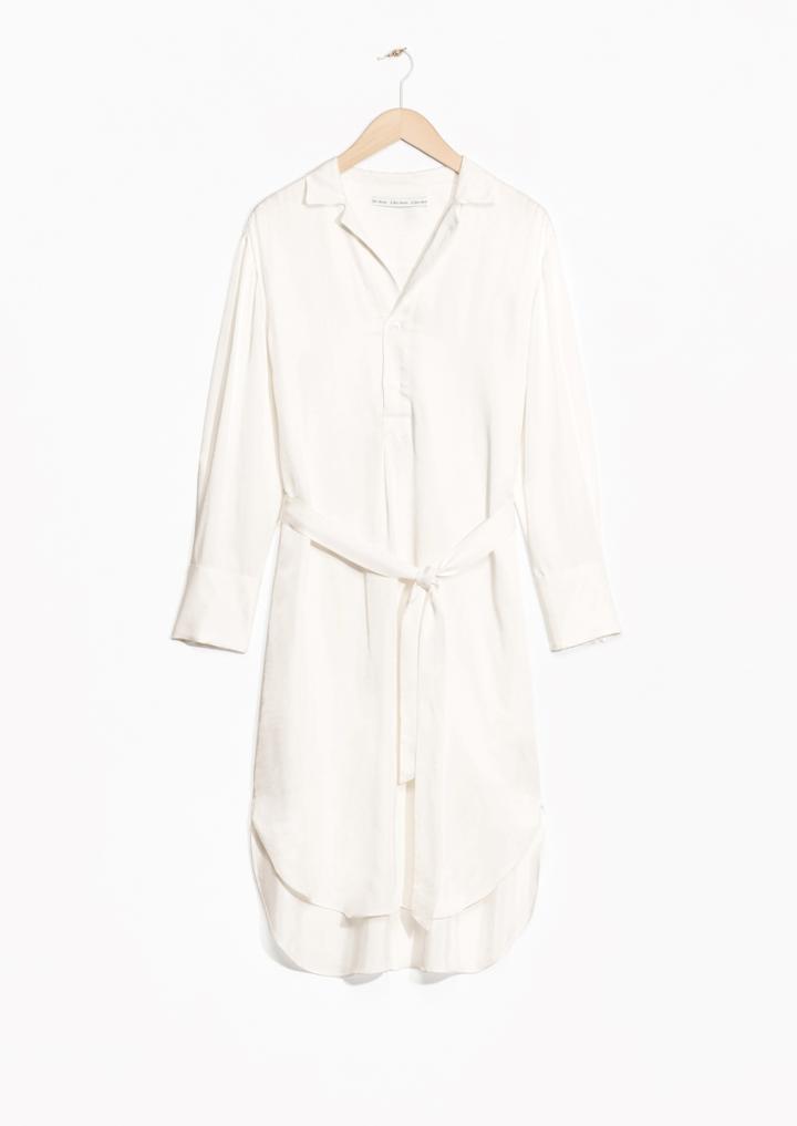 Other Stories Lustrous Shirt Dress