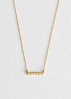 Other Stories Six Dot Charm Necklace - Gold